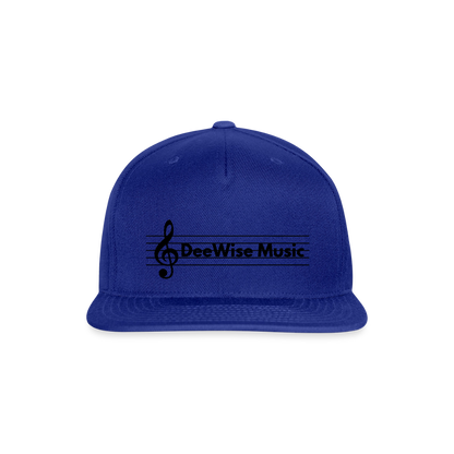 DeeWise Music - Snapback Baseball Cap - royal blue