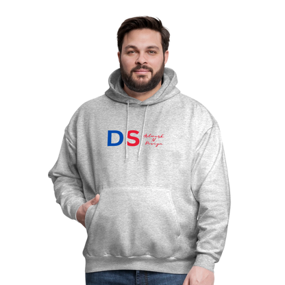 DS Artwork N Design - Men's Hoodie red and blue - heather gray