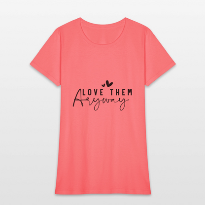 Love - Women's T-Shirt - coral