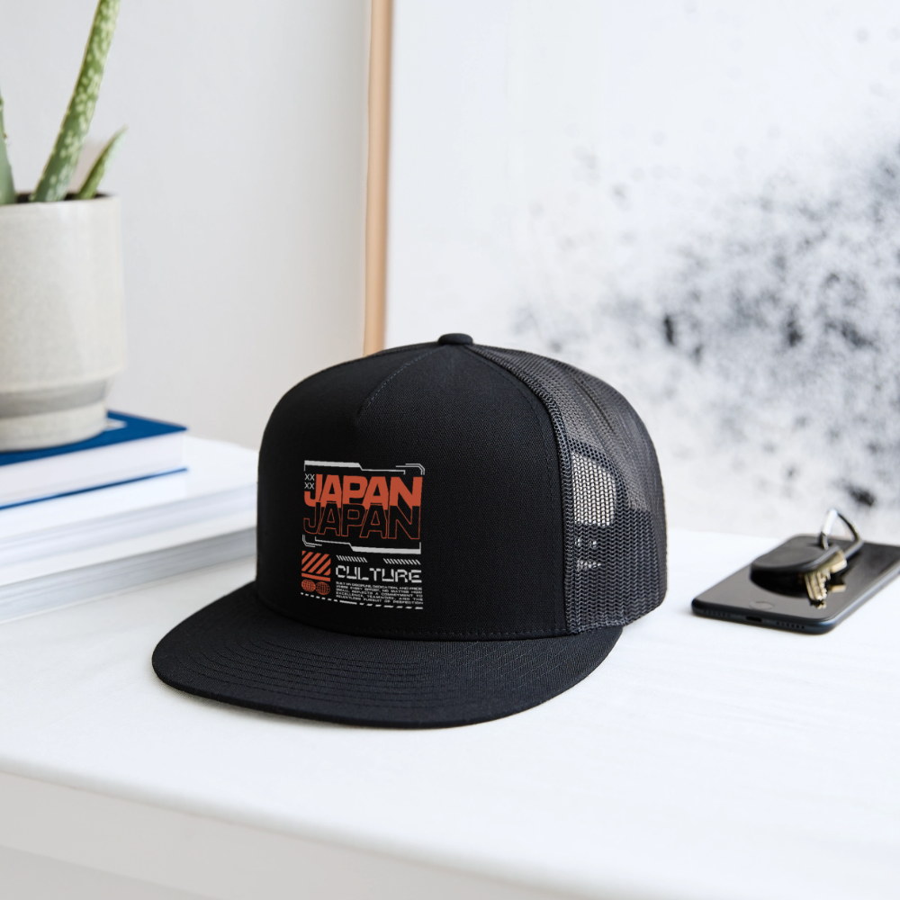 Japan Culture - Trucker Hat - black/black