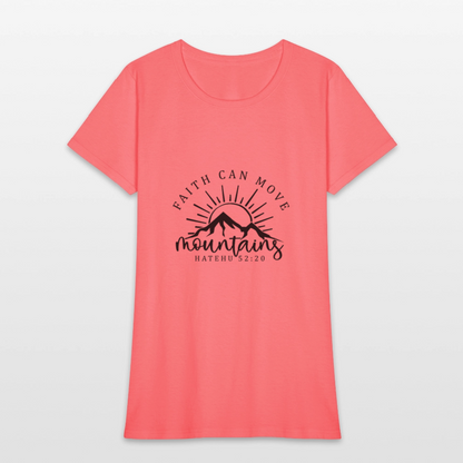 Faith Can - Women's T-Shirt - coral