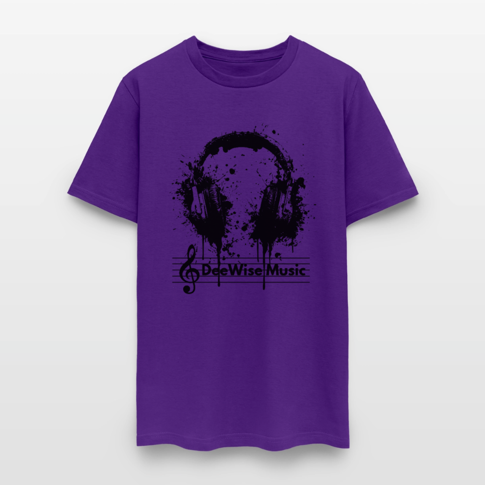 DeeWise Music - Headphones T-Shirt - purple