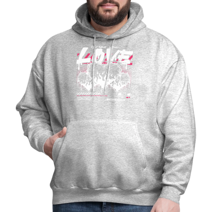 Heart of fire - Men's Hoodie - heather gray