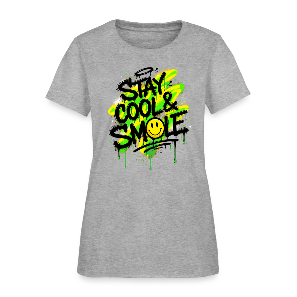 Stay Cool - Graffiti Women's T-Shirt - heather gray