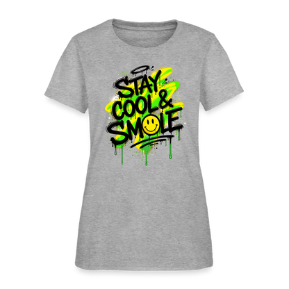 Stay Cool - Graffiti Women's T-Shirt - heather gray