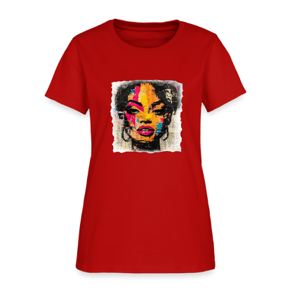 Pop Culture Woman 2- Short Sleeve T-Shirt - red