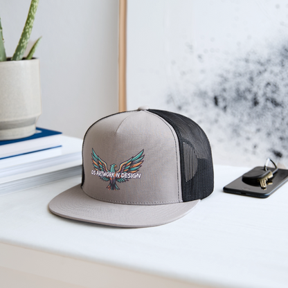 Graffiti Eagle - Trucker Hat - gray/black