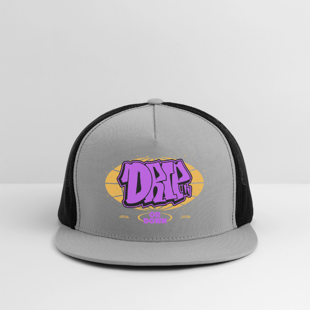 Drip - Graffiti Trucker Hat - gray/black