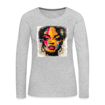 Pop Culture Women-2- Long Sleeve T-Shirt - heather gray