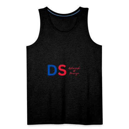 DS blue and red - Men’s Premium Tank - charcoal grey