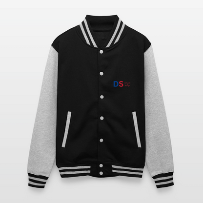 Brick Wall Art -  Letterman Jacket - black/heather grey