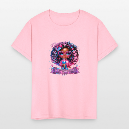 Black Girl Power - Bold and Sweet Kids' T-Shirt - pink