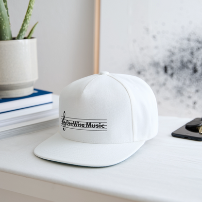 DeeWise Music - Snapback Baseball Cap - white
