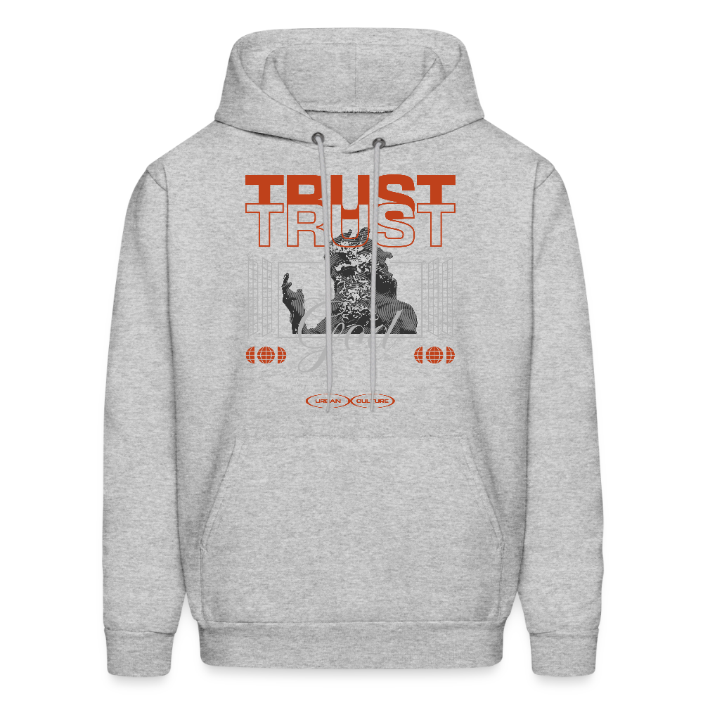Trust God - Men's Hoodie - heather gray