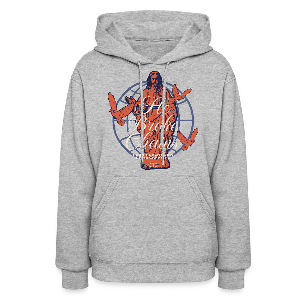 Broken Chains - Women's Hoodie - heather gray