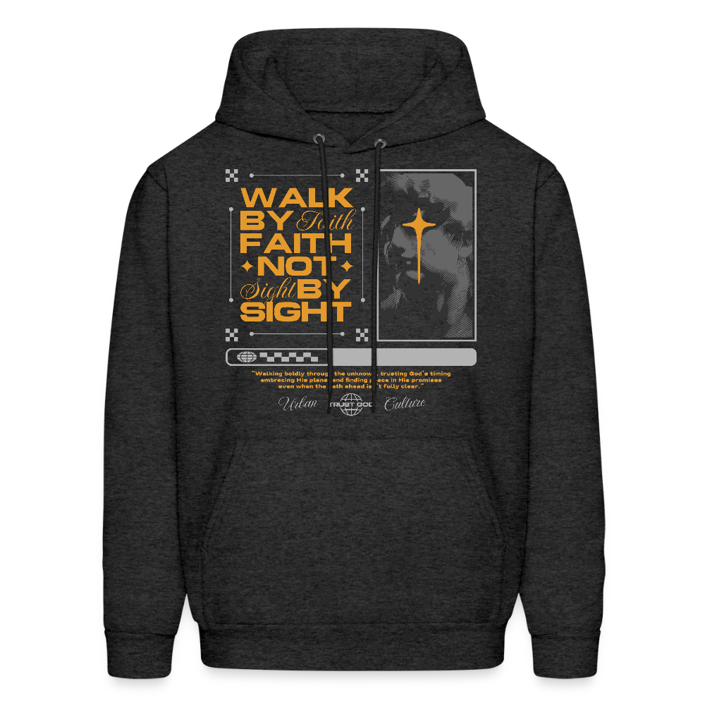 Walk By Faith - Men's Hoodie - charcoal grey