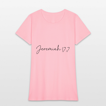 Jeremiah 17:7 - Women's T-Shirt - pink