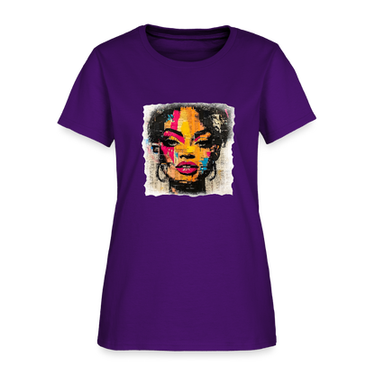Pop Culture Woman 2- Short Sleeve T-Shirt - purple