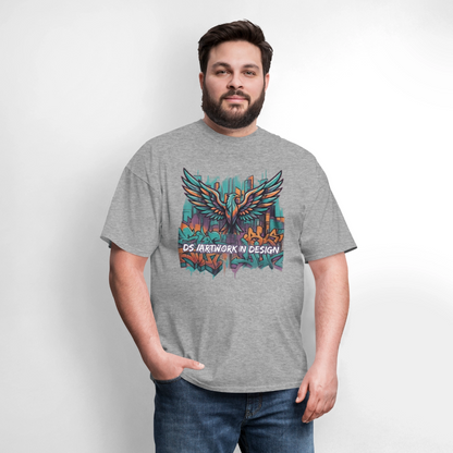 Graffiti Eagle - Men's T-Shirt - heather gray