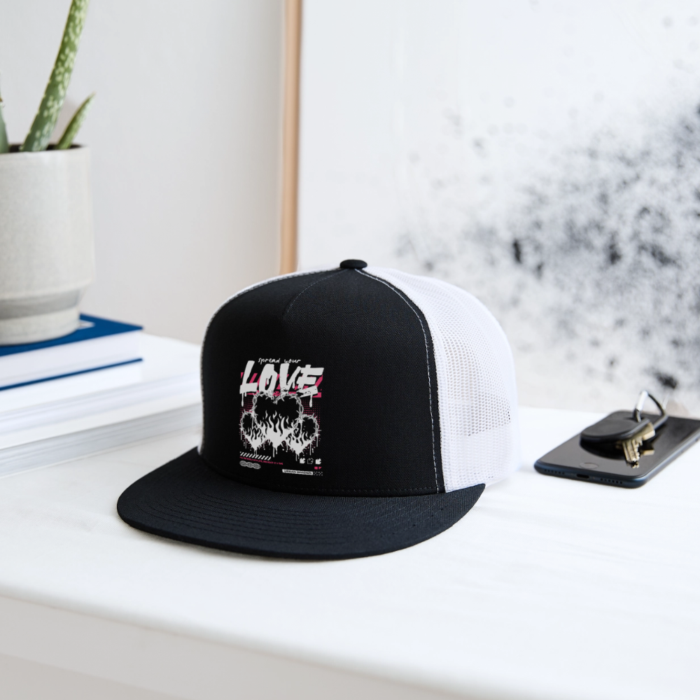 Heart of Fire - Trucker Hat - black/white