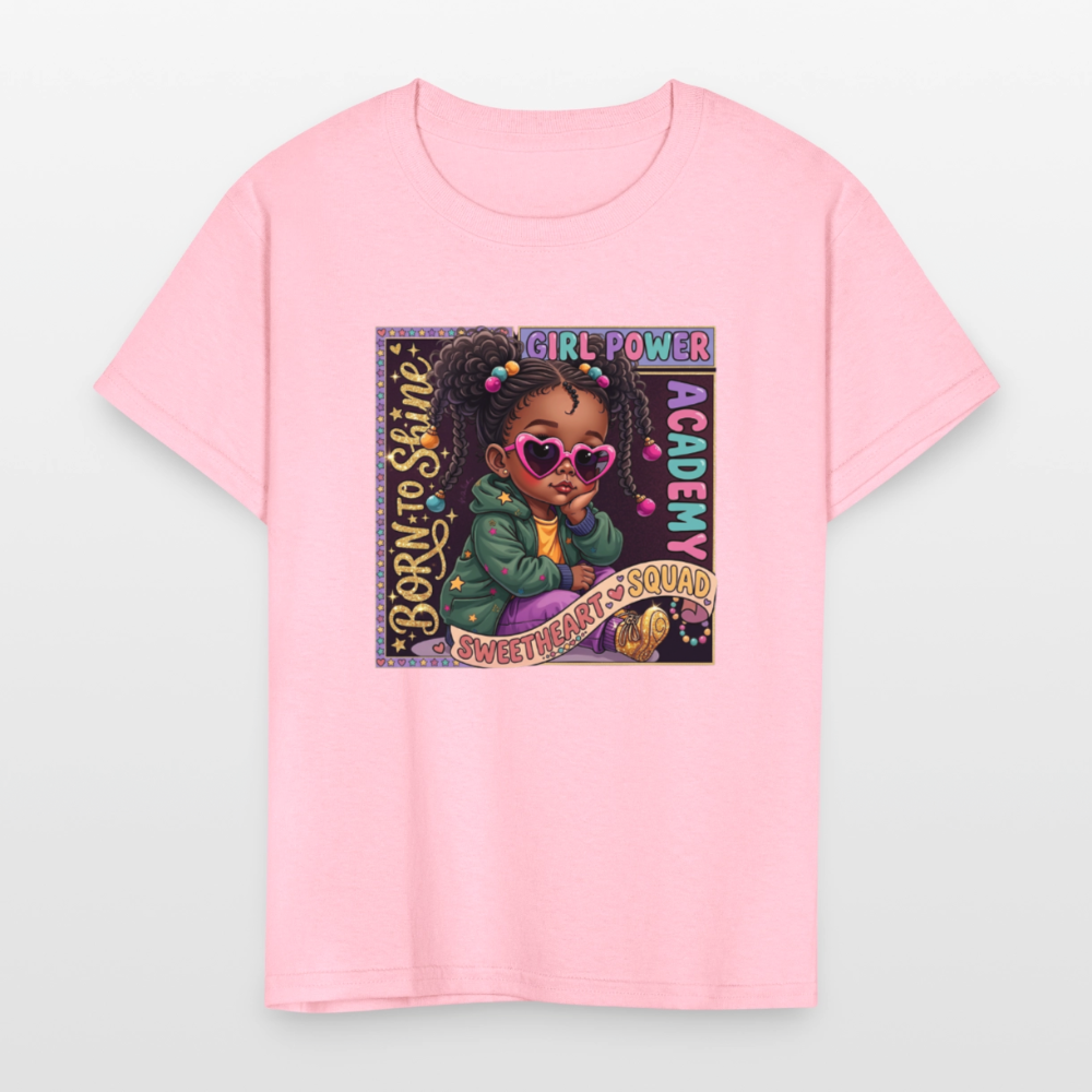Black Girl Power - Swetheart Squad Kids' T-Shirt - pink