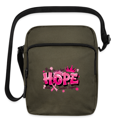 Hope - Upright Crossbody Bag - olive
