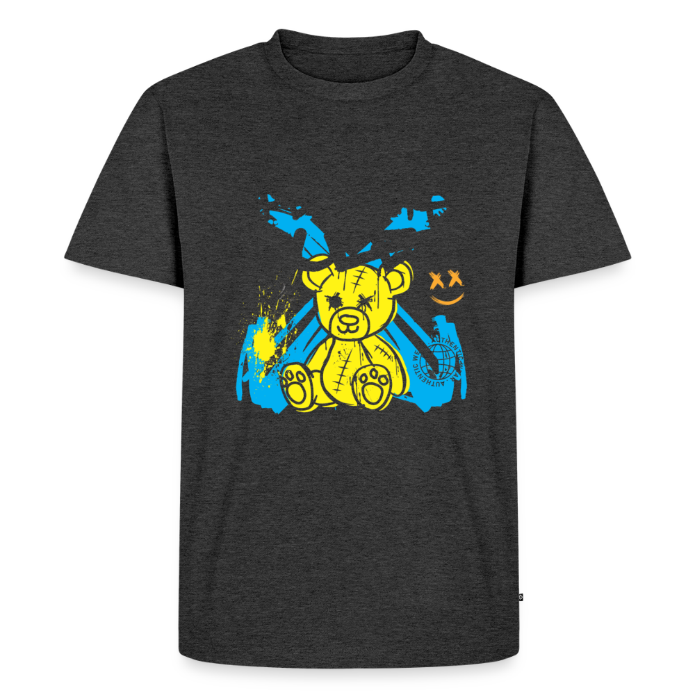 Graffiti Bear - Men's Premium T-Shirt - heather anthracite