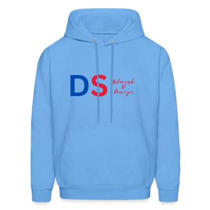 DS Artwork N Design - Men's Hoodie red and blue - carolina blue