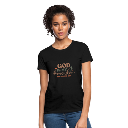 God my Provider - Women's T-Shirt - black