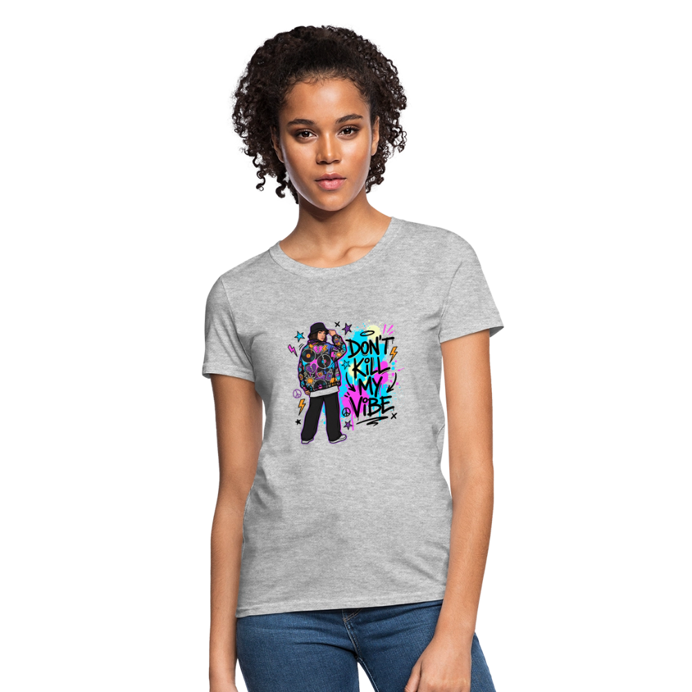 Don't Kill My Vibe - Graffiti Women's T-Shirt - heather gray