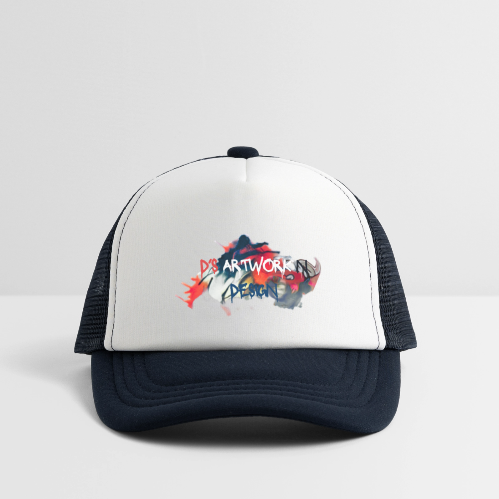 Spray Paint - DS Kid's Trucker Cap - white/navy