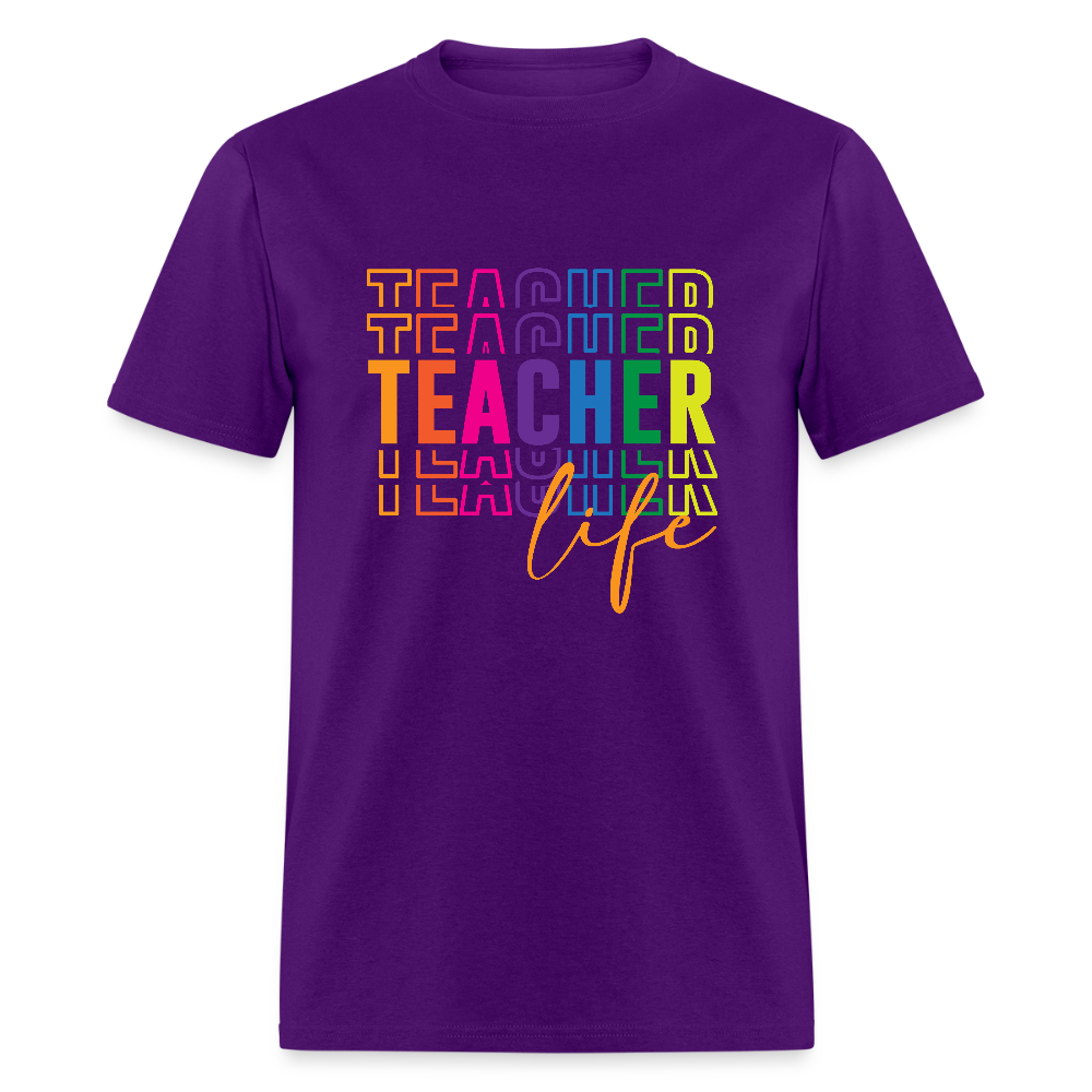 Teacher Life - T-Shirt - purple