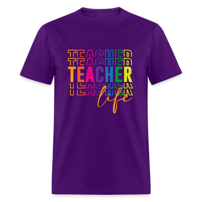 Teacher Life - T-Shirt - purple