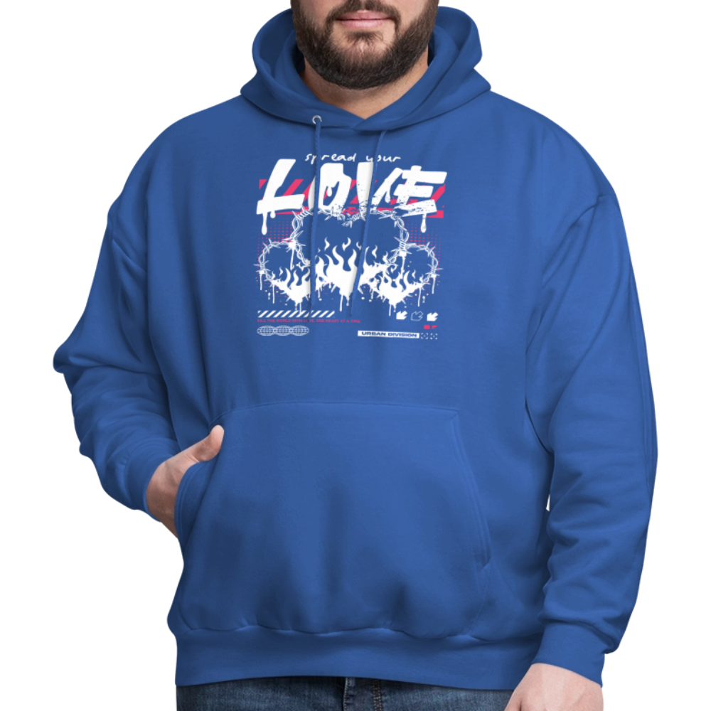 Heart of fire - Men's Hoodie - royal blue