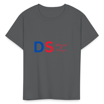 DS Artwork N Design - Kids' T-Shirt red and blue - charcoal