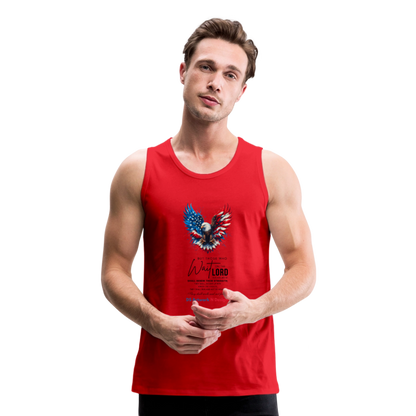 Mount on Eagles wings - Men’s Premium Tank - red