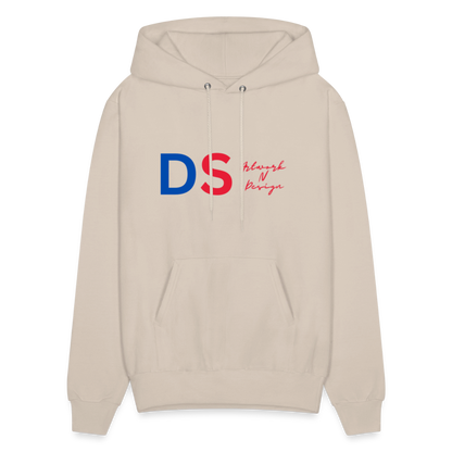 DS Artwork N Design - Men's Hoodie red and blue - Sand