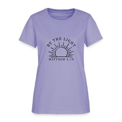 Be the Light - Women's T-Shirt - lavender