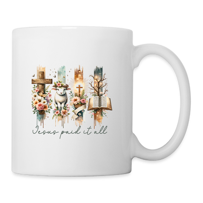 Jesus Paid it all - Coffee Mug - white