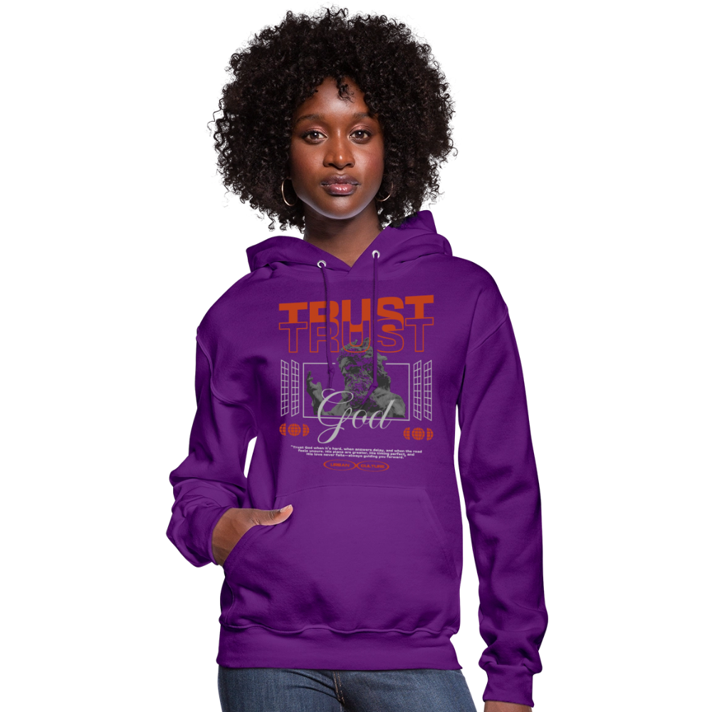 Trust God - Women's Hoodie - purple