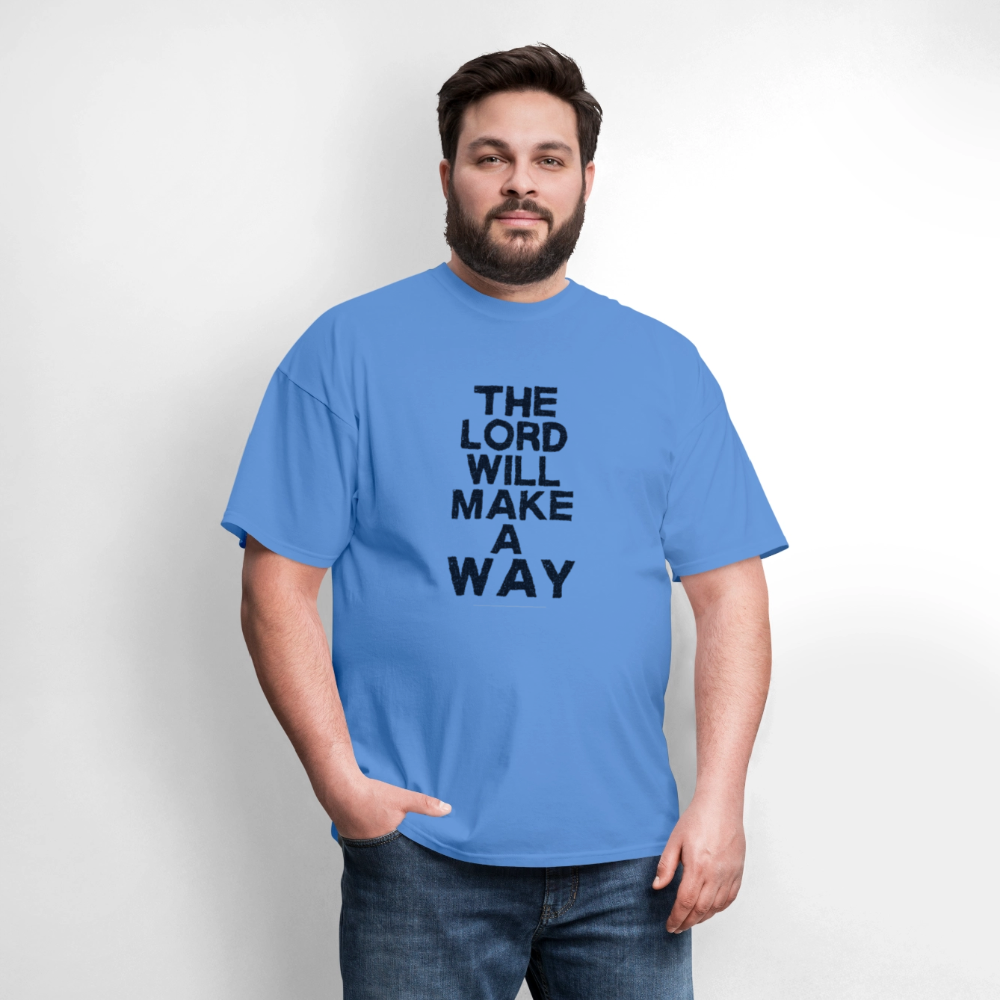 The Lord will make a way - Men's T-Shirt - carolina blue