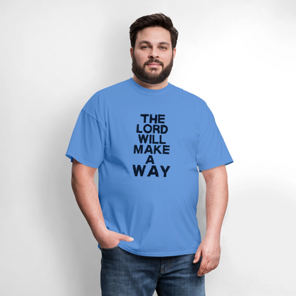 The Lord will make a way - Men's T-Shirt - carolina blue
