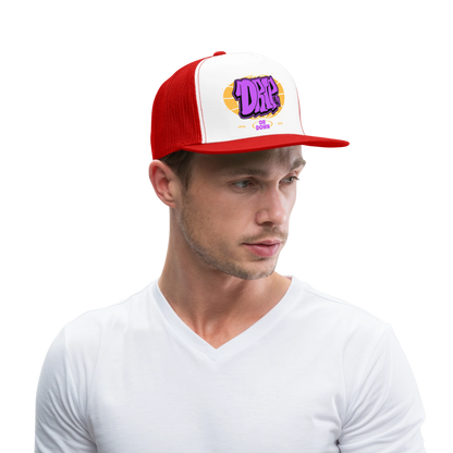 Drip - Graffiti Trucker Hat - white/red