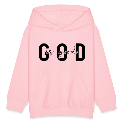 God is Good - kids hoodie - pink