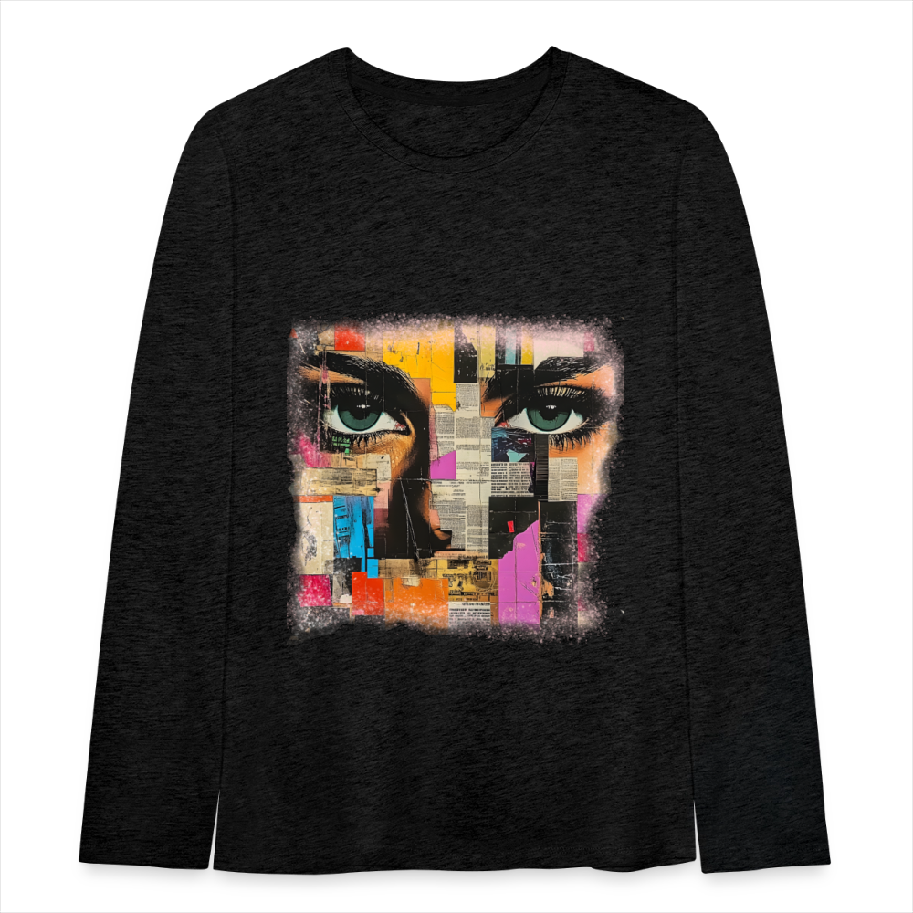 Pop Culture Woman 2 - Kids'  Long Sleeve T-Shirt - charcoal grey