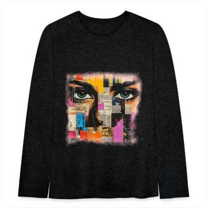 Pop Culture Woman 2 - Kids'  Long Sleeve T-Shirt - charcoal grey