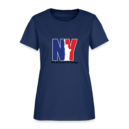 NY - Women's T-Shirt -  blue dusk