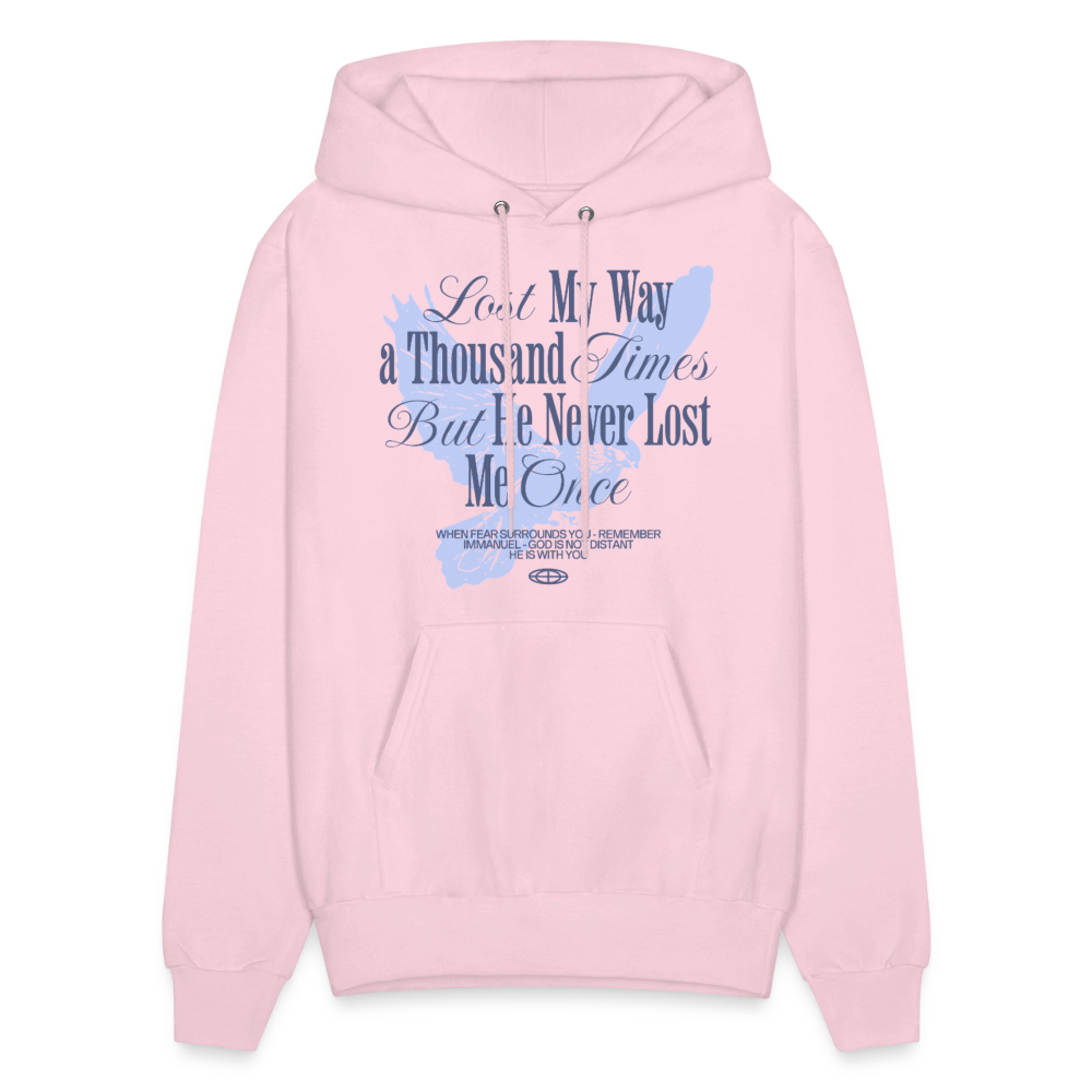 God is with Us - Men's Hoodie - pale pink