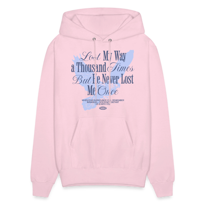 God is with Us - Men's Hoodie - pale pink