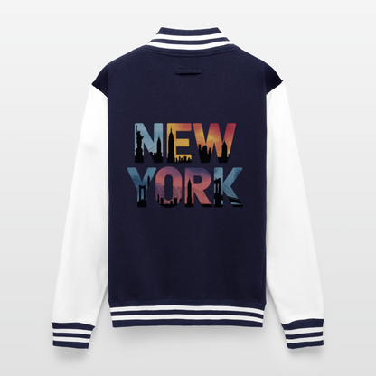 NY Color -  Letterman Jacket - navy/white